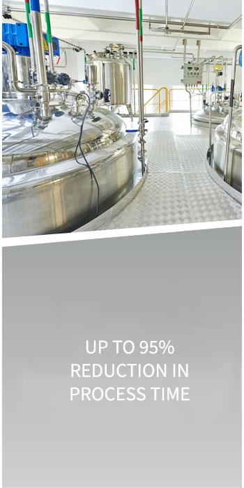 Up to 90% reduction in process time